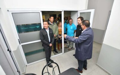 Andrés Watson y Nicolás Kreplak inauguraron un  nuevo edificio para la base SAME de Km. 26.700