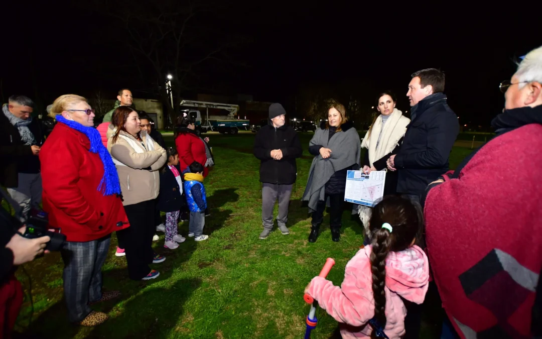Santa Marta: primer barrio full LED en Zeballos