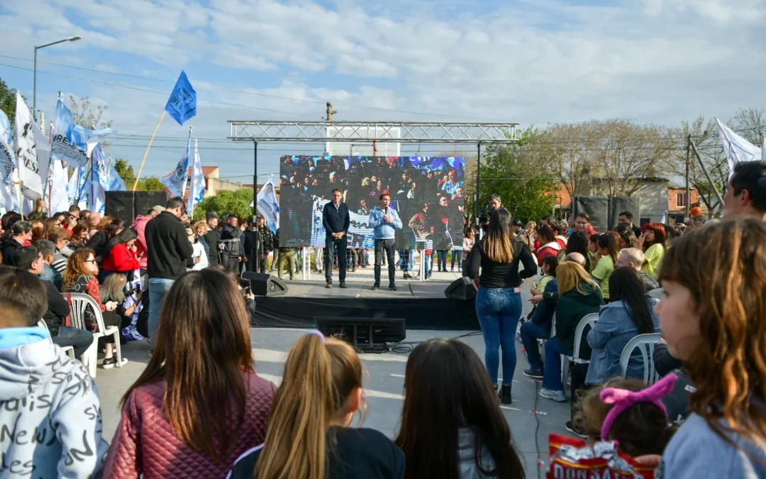 Watson y Katopodis inauguraron la obra  de Entubamiento del Arroyo Jiménez