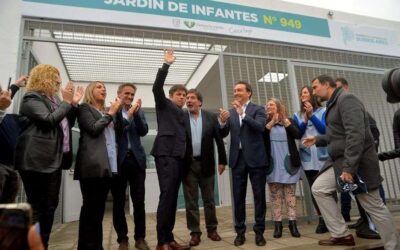 Santa Rosa: Andrés Watson, Axel Kicillof y Gabriel  Katopodis inauguraron el Jardín de Infantes N°949