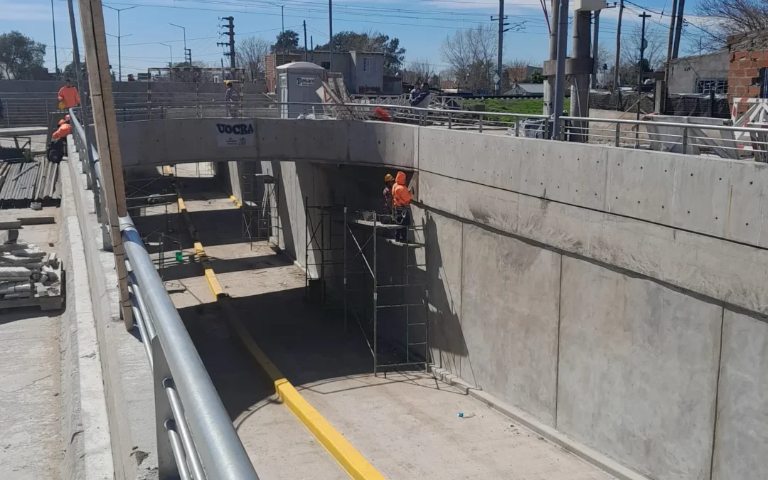 Progresos en obras viales y en la construcción de los pasos bajo nivel