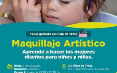 Clases de maquillaje artístico infantil en el  Centro Integrador Comunitario Pista de Trote