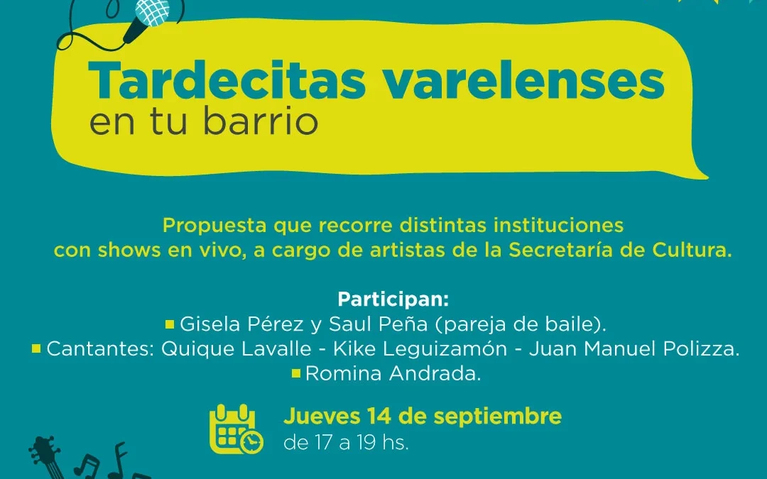 “Tardecitas varelenses en tu barrio” llega a Las Alicias