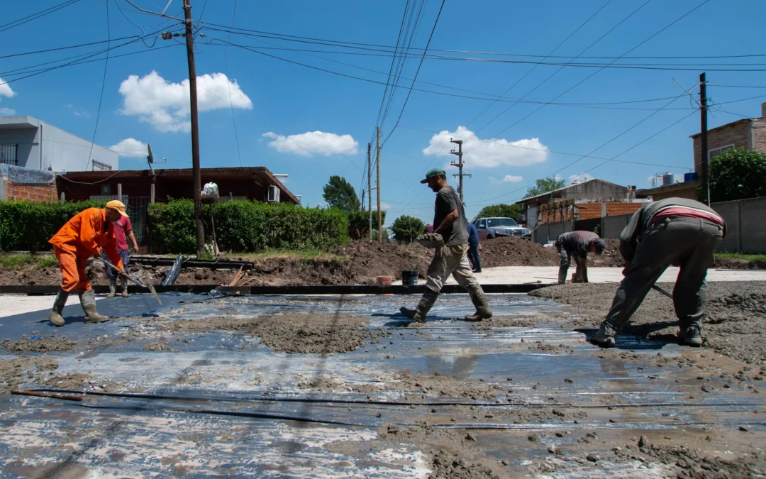 Avances en la obra de acceso Norte al barrio El Parque