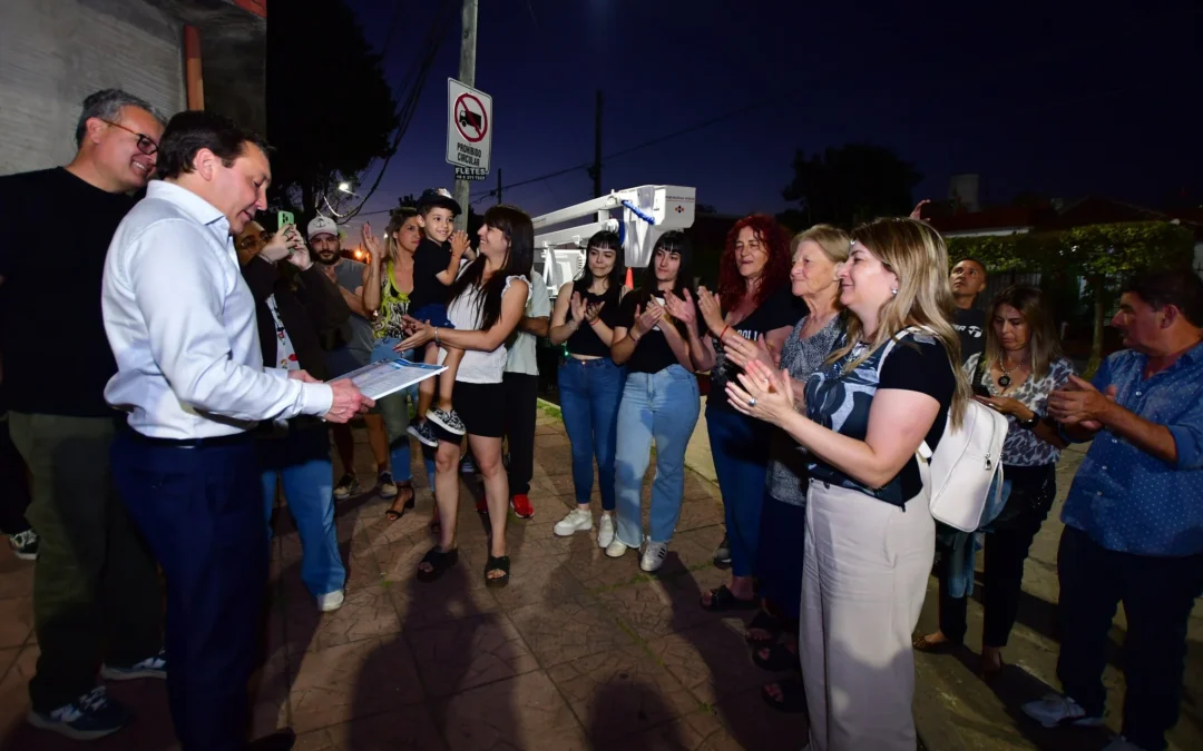 El 50% del alumbrado público en Florencio Varela full LED