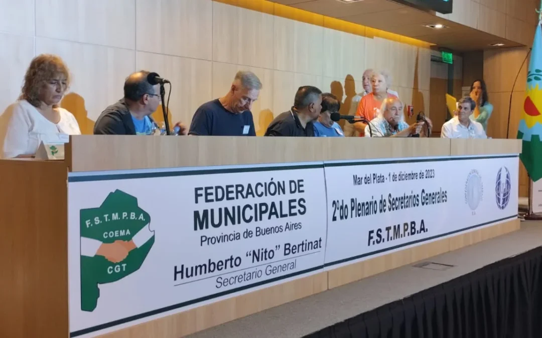 Plenario de Secretarios Generales municiplaes de la Provincia  de Buenos Aires: Paritarias vinculantes, fuerte pedido gremial