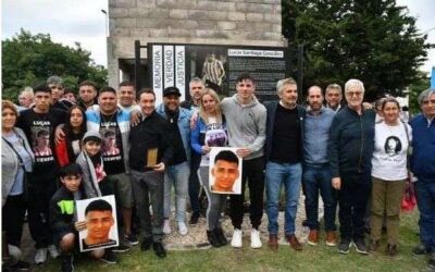 Rindieron homenaje al futbolista Lucas González, a dos  años de su asesinato a manos de la Policía de CABA