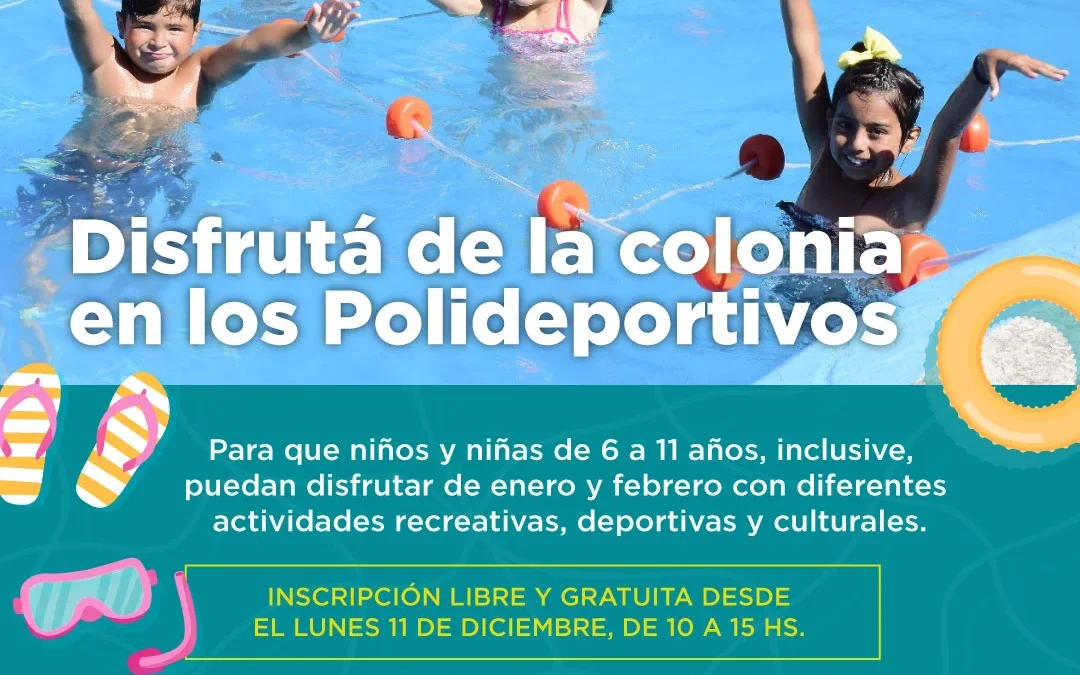 Más de 1500 chicas y chicos inscriptos a las colonias de verano 2024