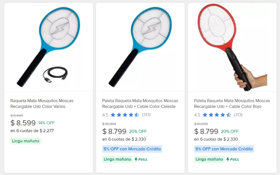 ¿Cuánto sale la raqueta para mosquitos y para qué sirve?