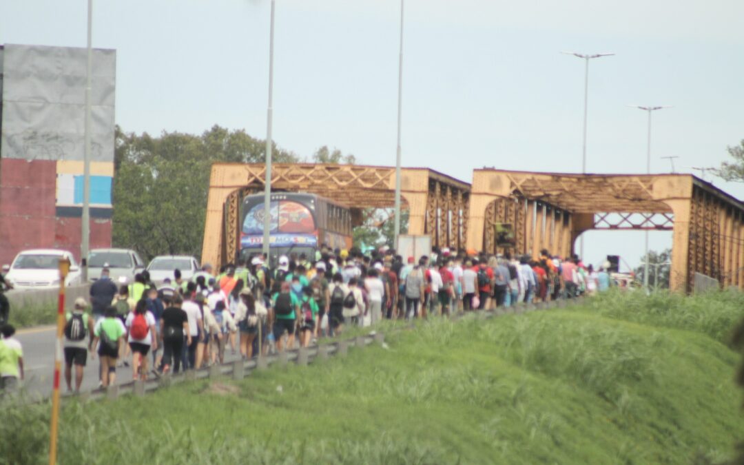 Masiva peregrinación brocheriana a pie en la Diócesis de Quilmes