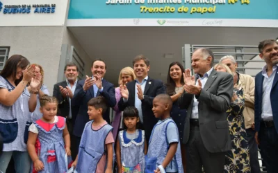 Andrés Watson y Axel Kicillof inauguraron el nuevo edificio para el Jardín Municipal N°14