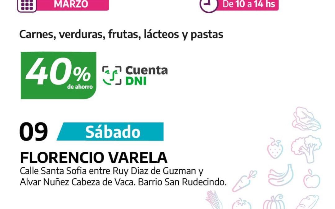 Mercado de productores familiares en San Rudecindo