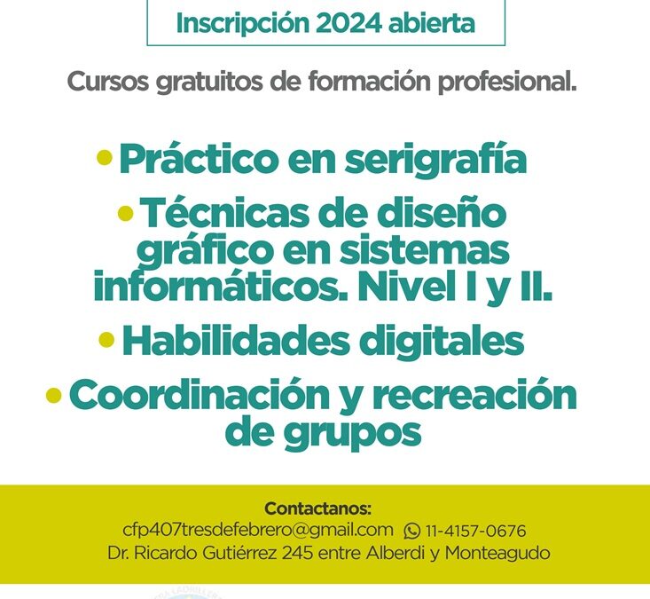 Abierta la inscripción: Oportunidad para rápida salida laboral