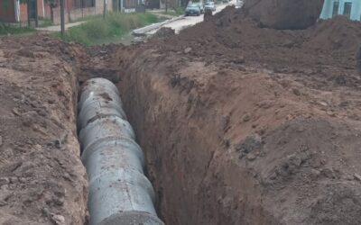 Avances en las labores hidráulicas de la obra vial en Villa Mónica Nueva