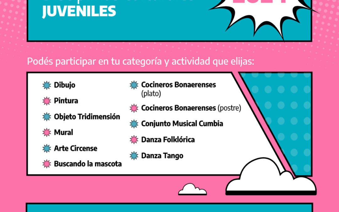 Juegos Bonaerenses 2024: inscripción a las disciplinas culturales