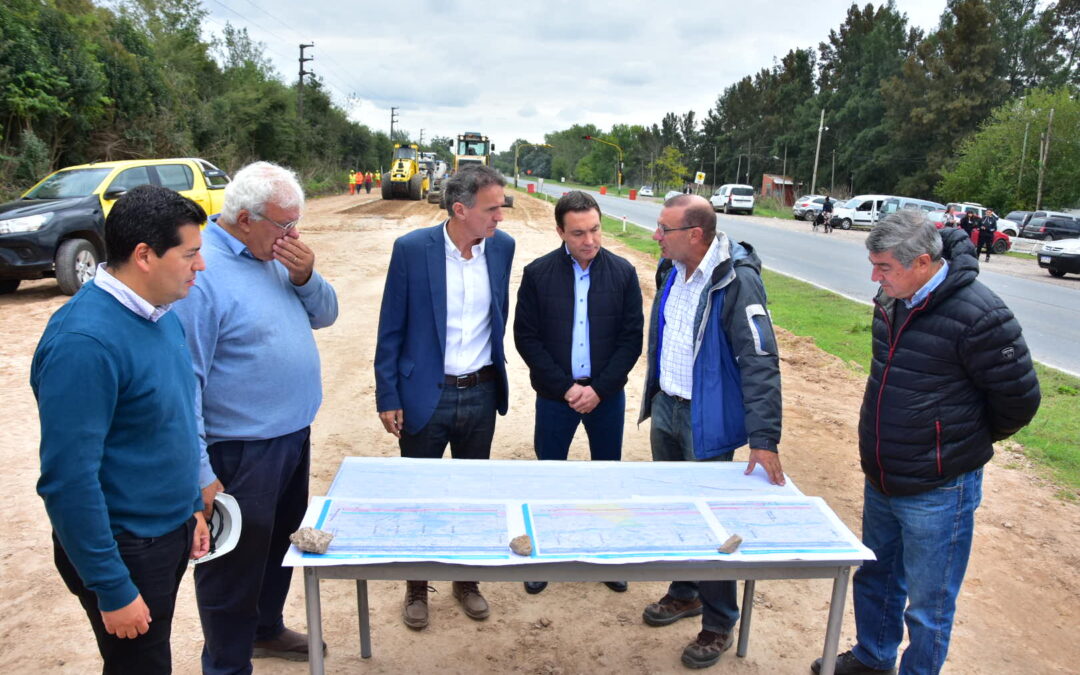 En Florencio Varela, Katopodis recorrió  las obras sobre la Ruta Provincial 53