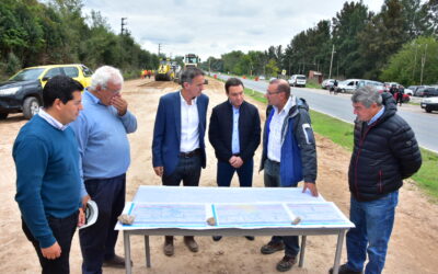 En Florencio Varela, Katopodis recorrió  las obras sobre la Ruta Provincial 53