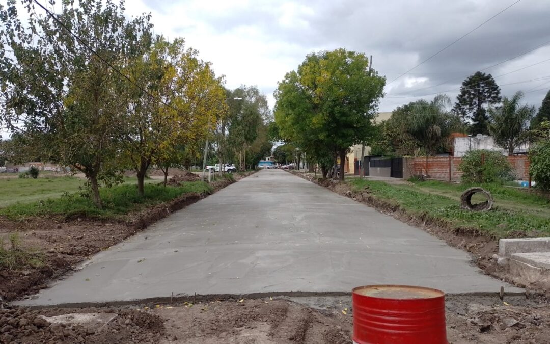 Avanzaron con el hormigonado en Diagonal Granaderos de San Martín