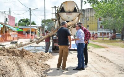 El Municipio retomó las obras  paralizadas por el gobierno  nacional de Javier Milei