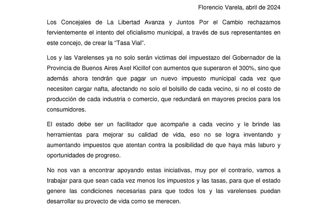 Concejales opositores rechazan el aumento a los combustibles