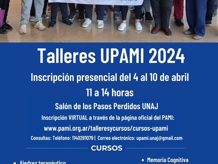 Talleres gratuitos para adultos mayores en la unaj