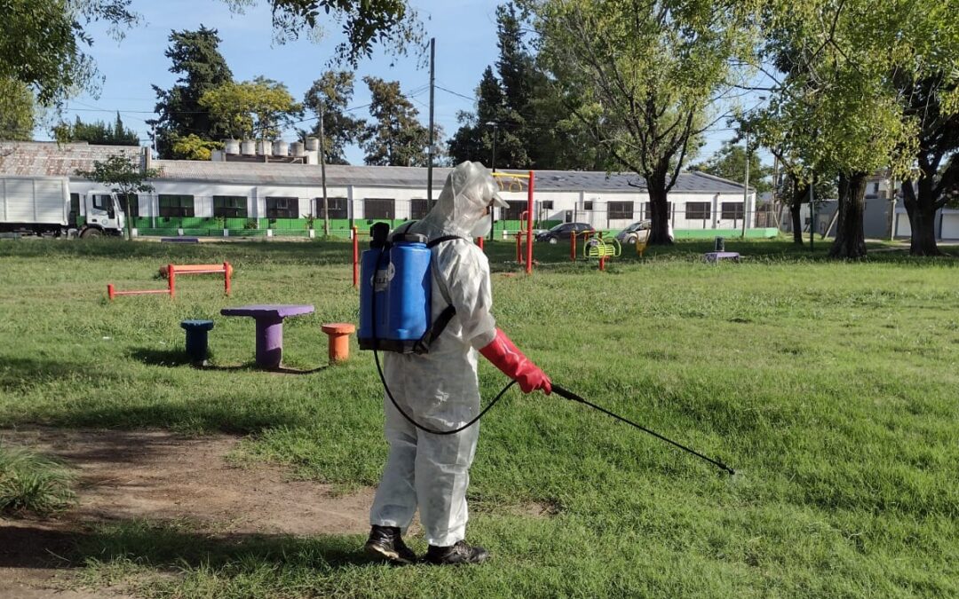 Trabajos de fumigación, descacharrización y desmalezado
