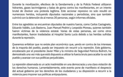 Repudiaron la represión los  concejales de UxP de Varela