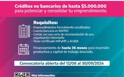 Anuncian créditos   a tasa cero para emprendedores