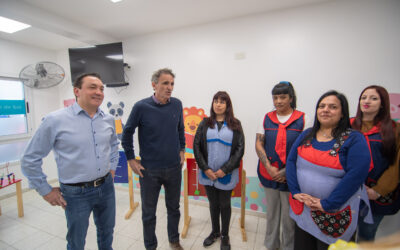 Andrés Watson y Gabriel Katopodis inauguraron el nuevo  edificio del Centro de Desarrollo Infantil «Rayito del Sol»