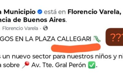 El Municipio varelense le cambió el  nombre a la «Plaza Luis Calegari»