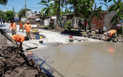 Culminó la primera etapa de pavimentación  en los barrios Villa Arias y Gral. San Martín