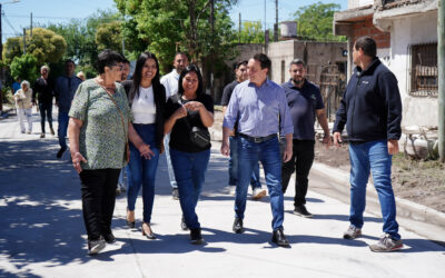 Culminó la pavimentación en  calle Blandengues de Km 26