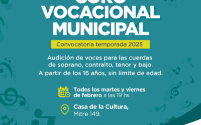 El Coro Vocacional Municipal busca nuevas voces