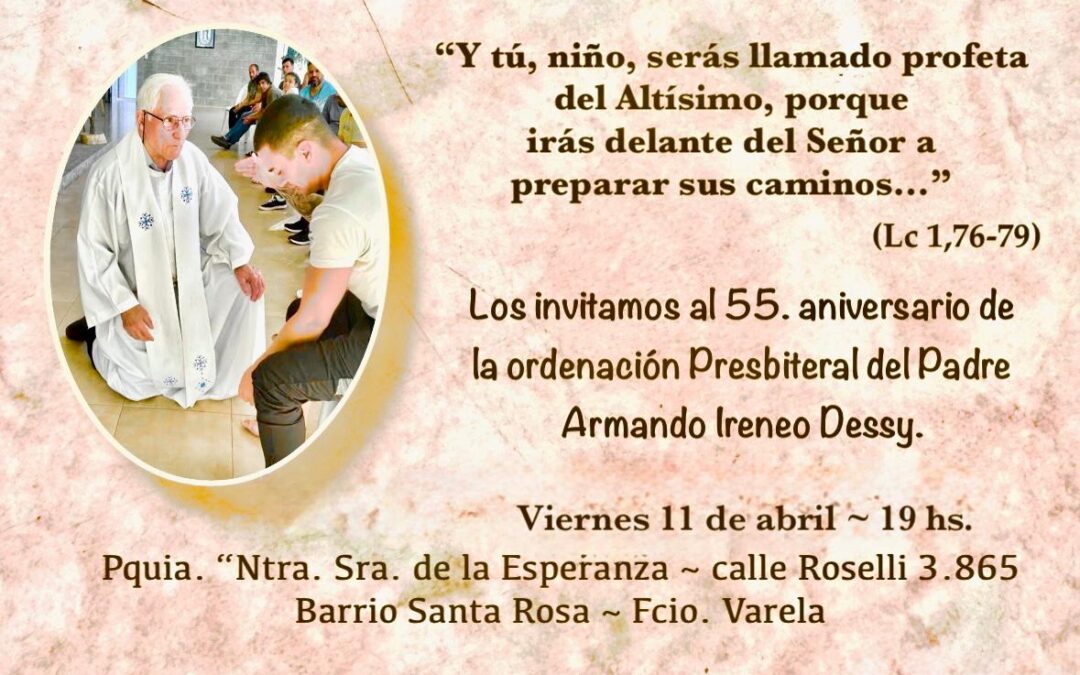 El Padre Armando Desy celebra 55 años de su ordenación