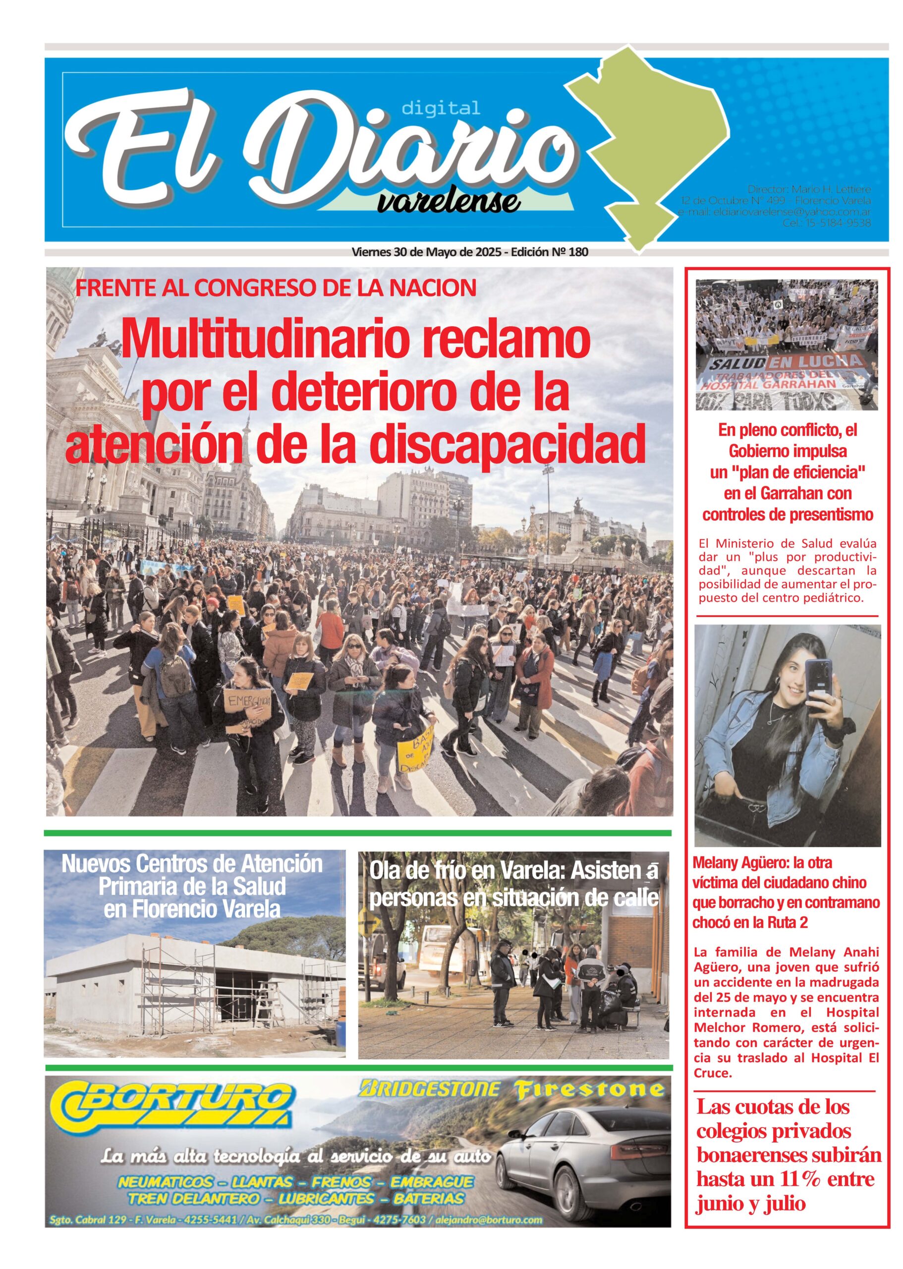 TAPA DEL DIARIO 12 DE MAYO