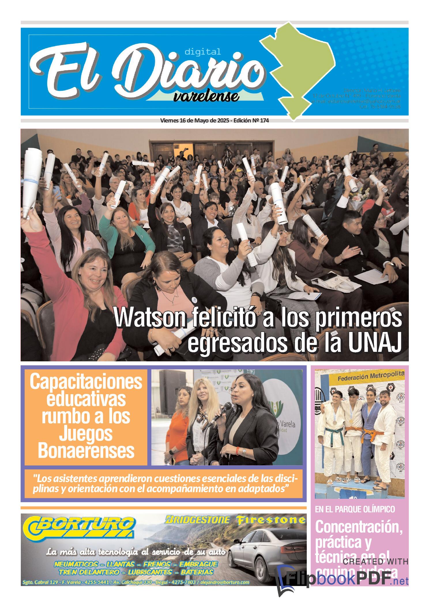 TAPA DEL DIARIO 12 DE MAYO