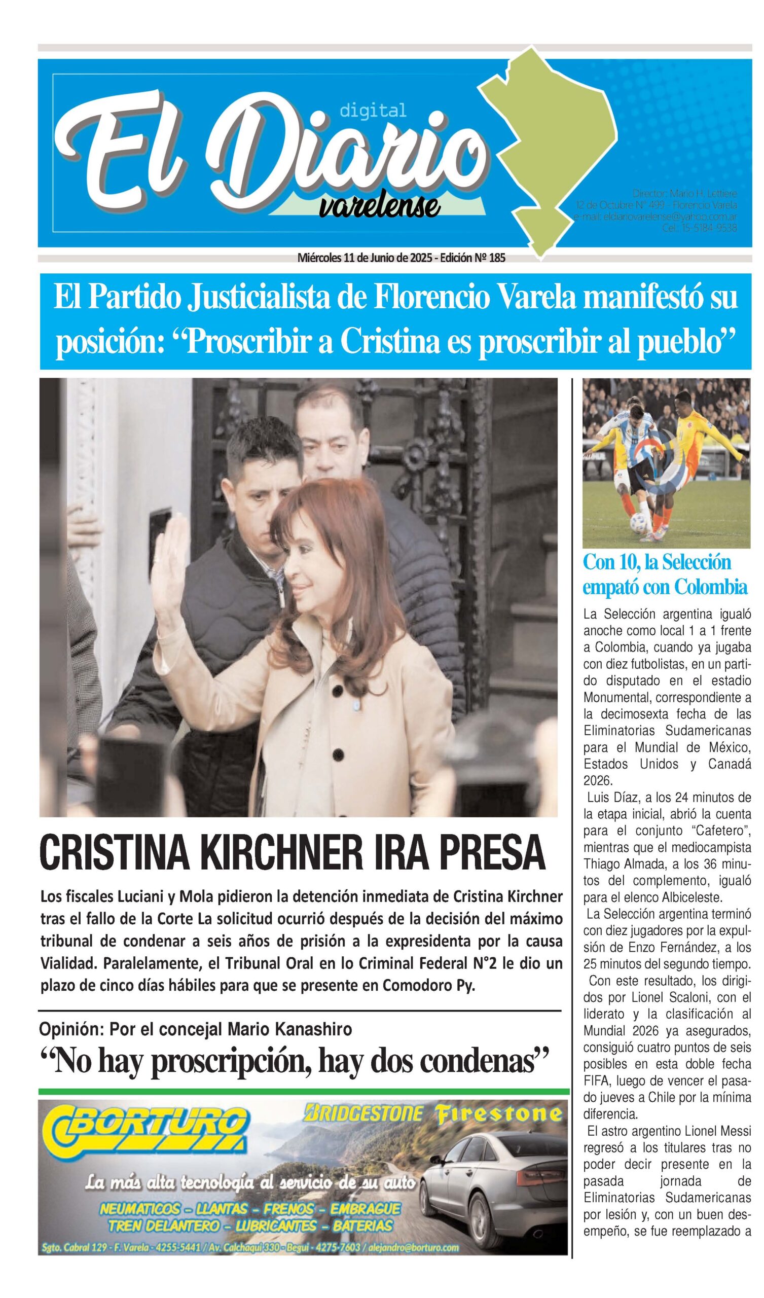 TAPA DEL DIARIO 12 DE MAYO