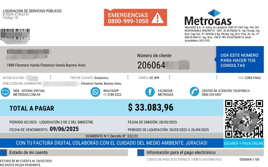 Desde junio aumentan las tarifas de gas: cuánto suben
