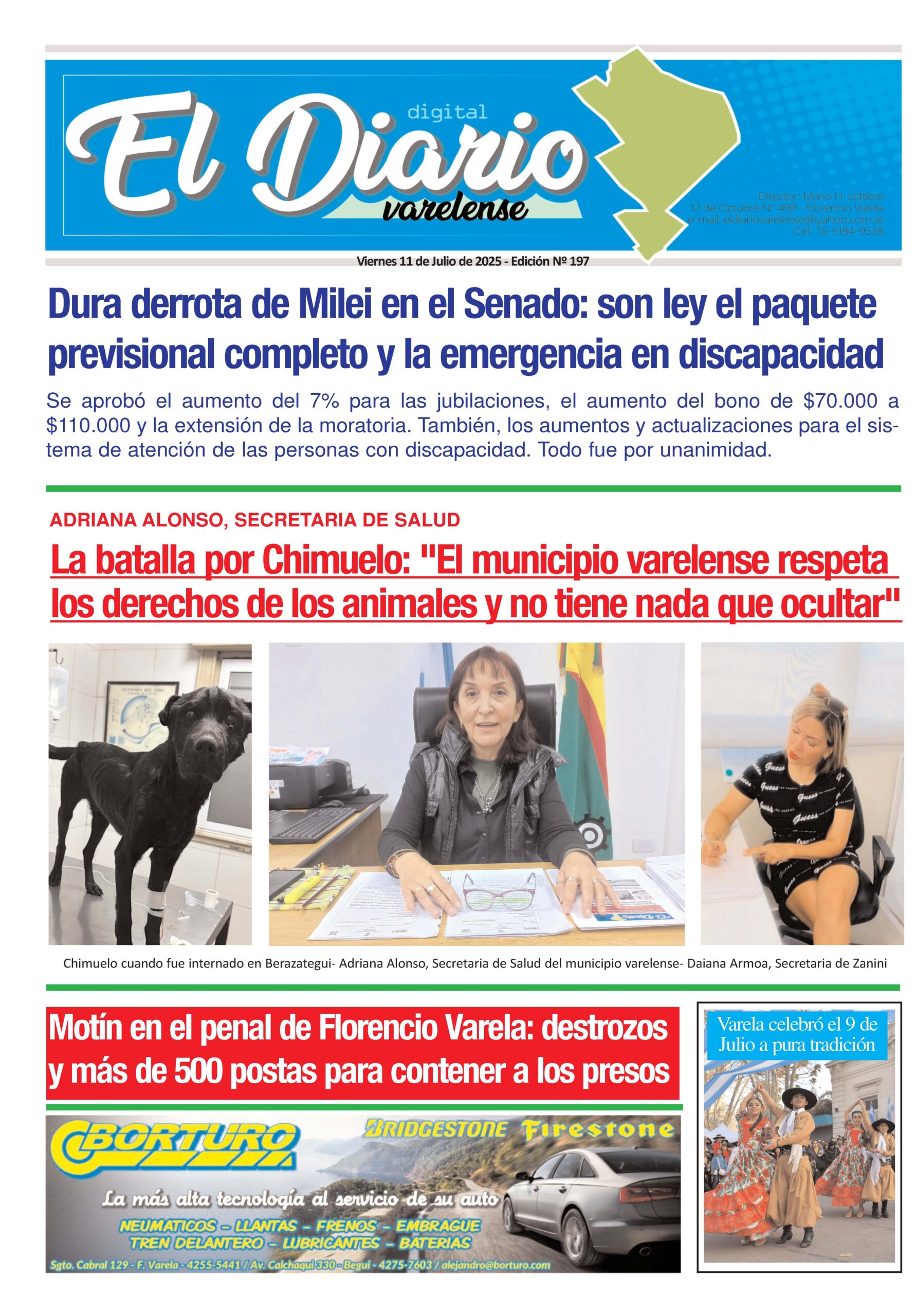 TAPA DEL DIARIO 18/6/2025