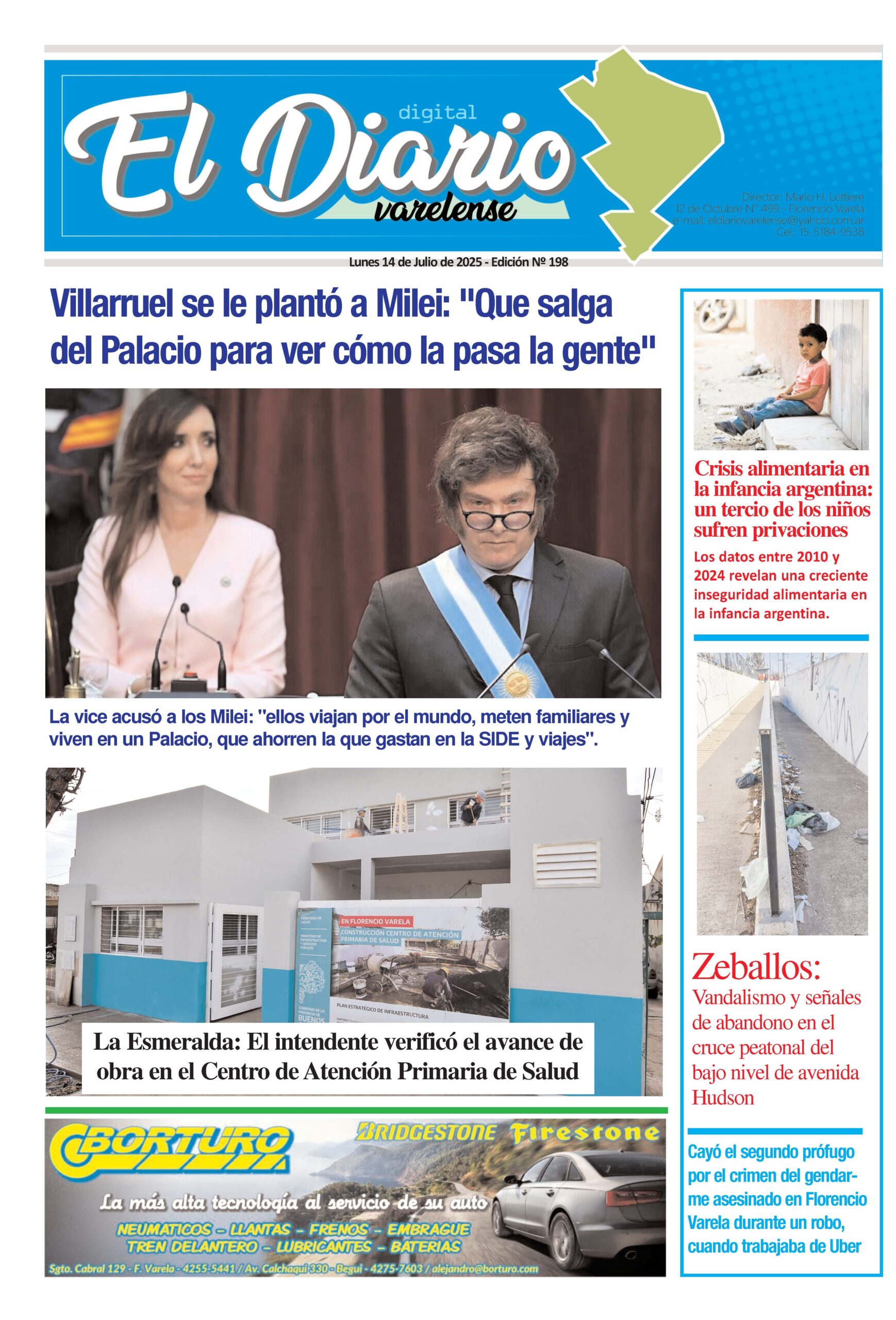 TAPA DEL DIARIO 18/6/2025