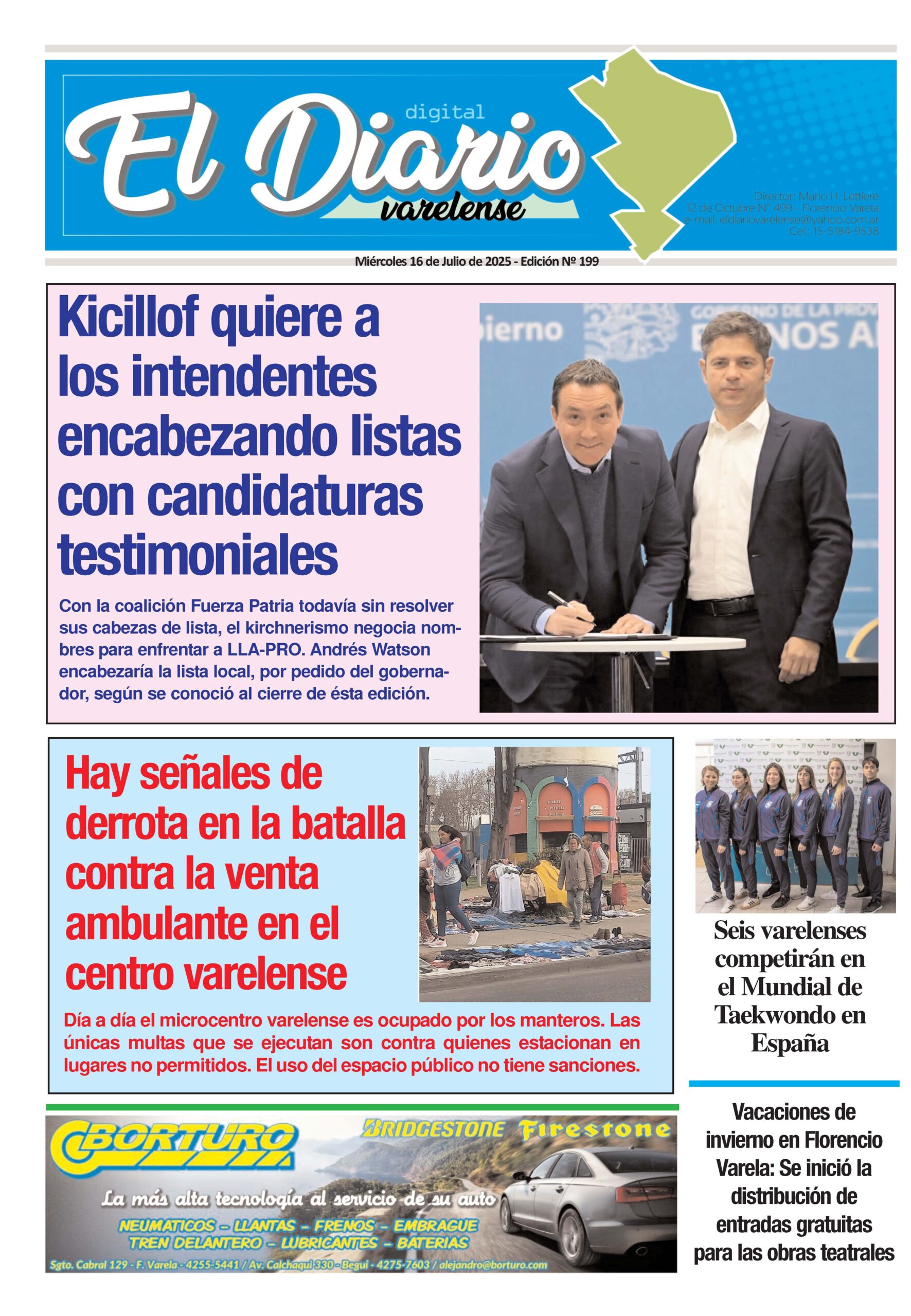 TAPA DEL DIARIO 18/6/2025