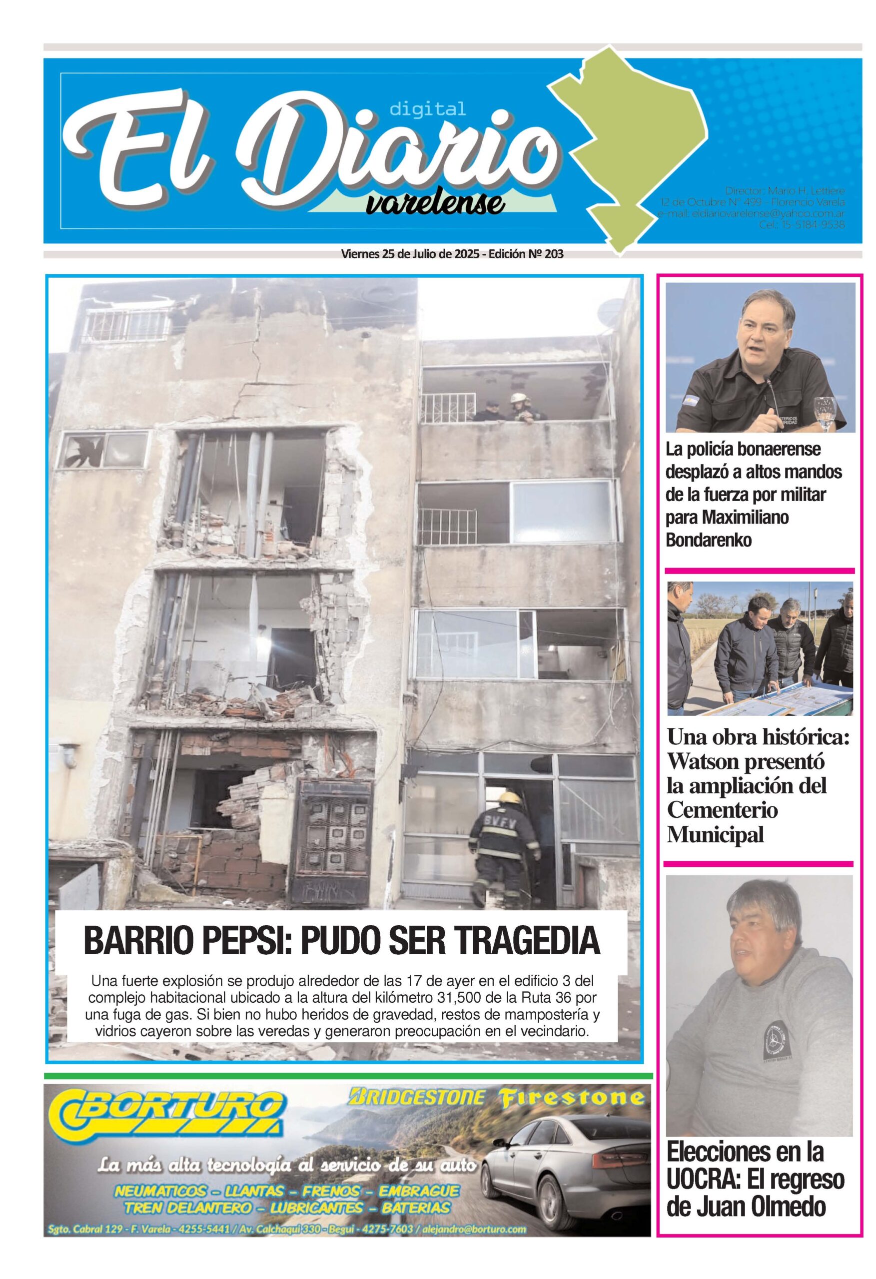 TAPA DEL DIARIO 18/6/2025