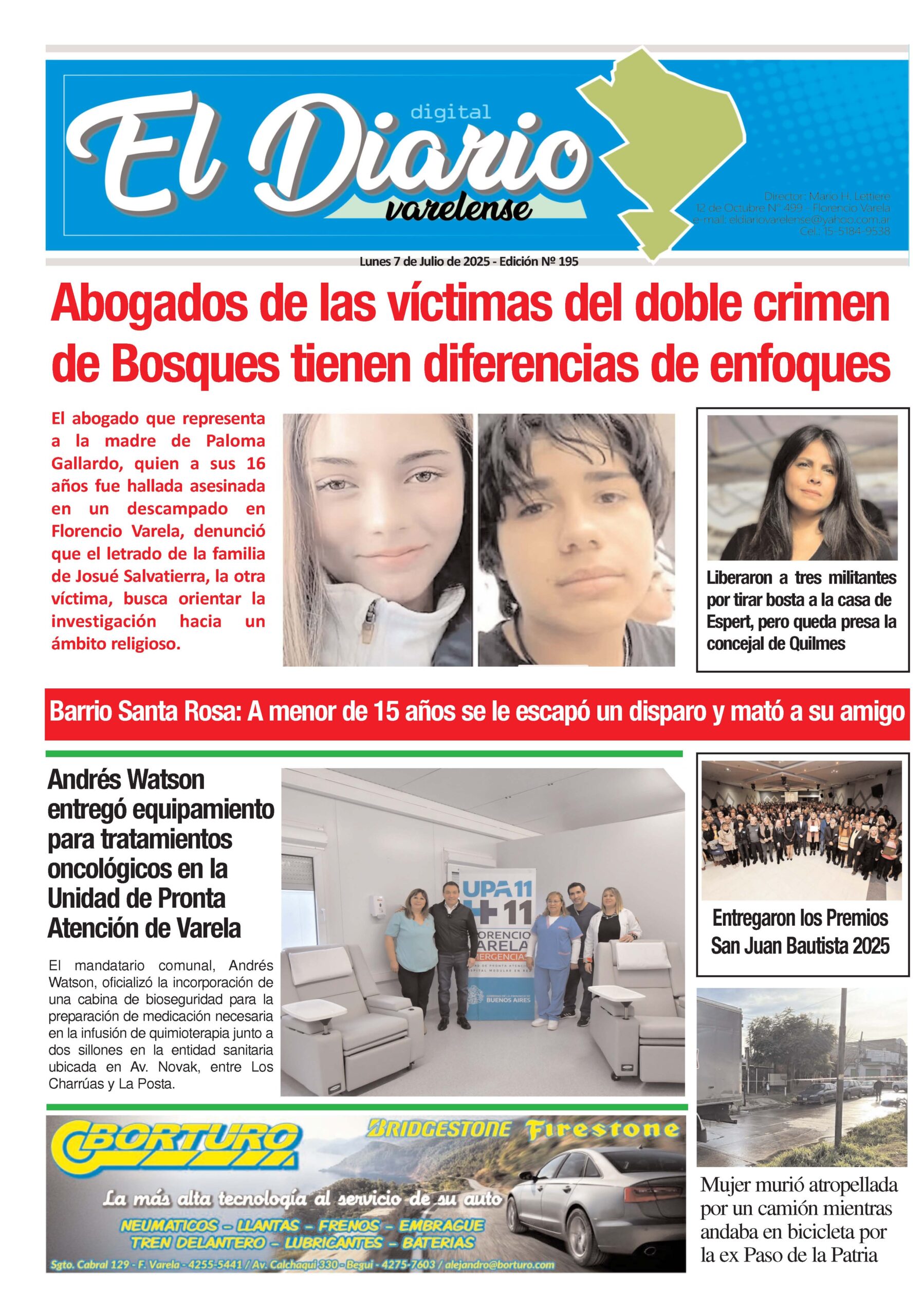 TAPA DEL DIARIO 18/6/2025