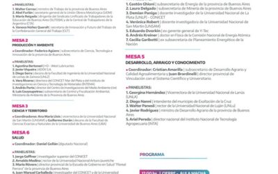 La Provincia organiza el Encuentro Bonaerense de Ciencia y Universidad
