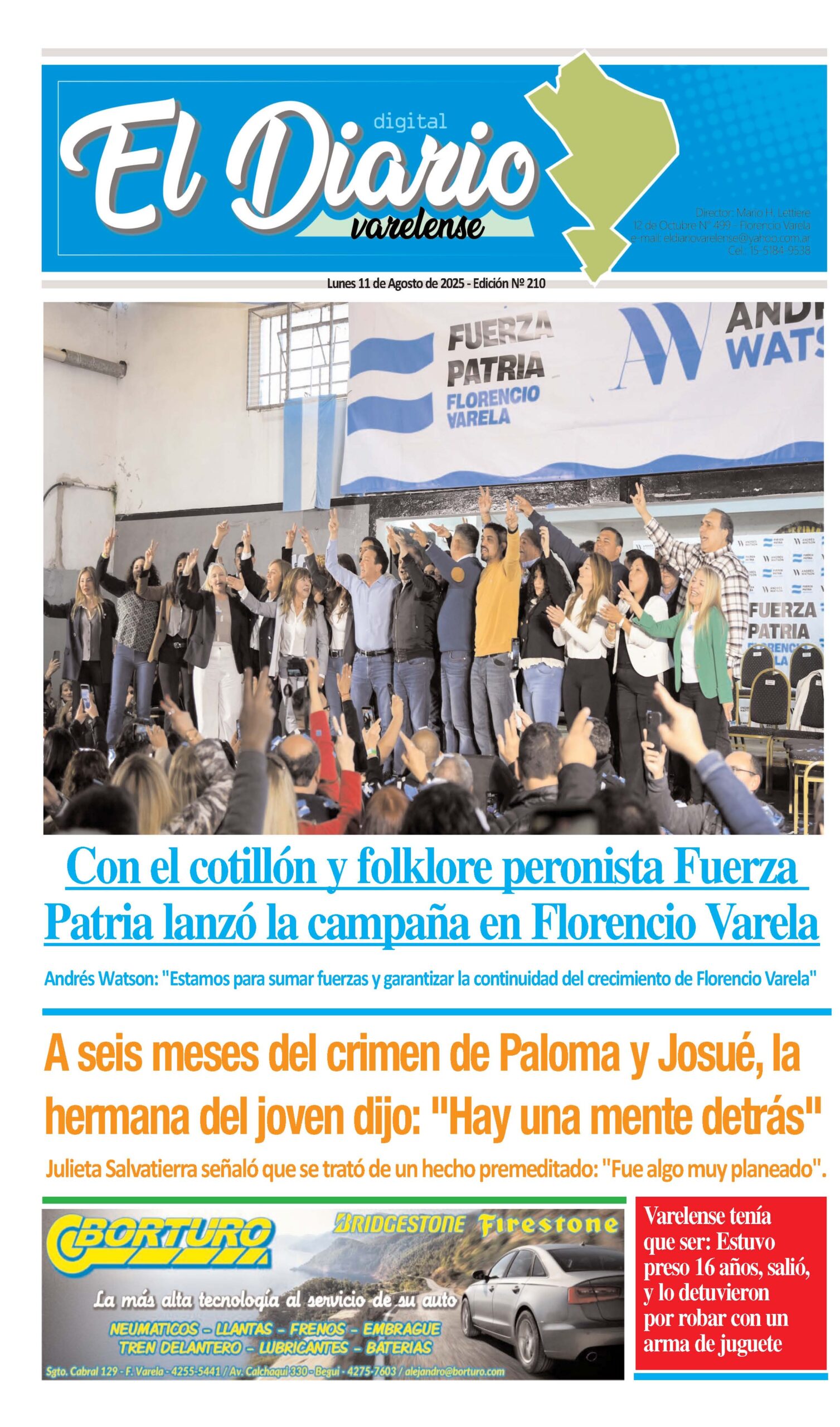 TAPA DEL DIARIO 18/6/2025