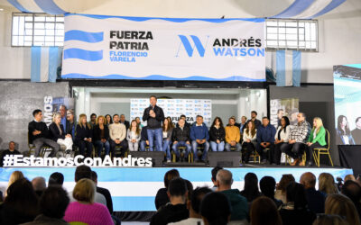 Con el cotillón y folklore peronista Fuerza  Patria lanzó la campaña en Florencio Varela