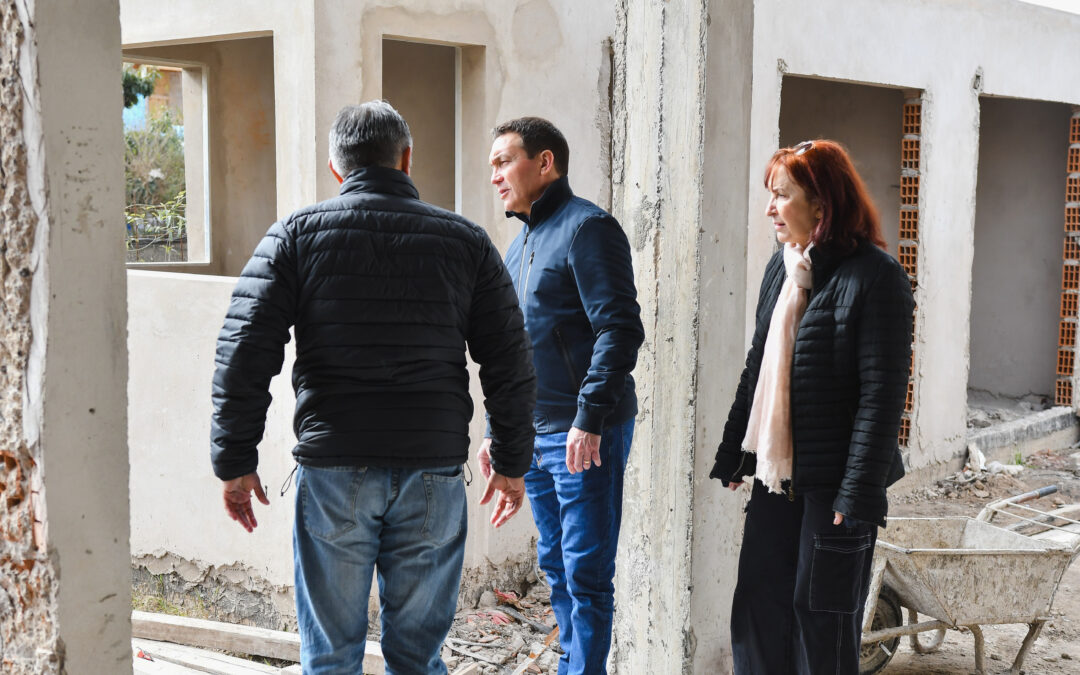 Andrés Watson verificó la edificación del nuevo Centro  de Atención Primaria para la Salud en Ingeniero Allan
