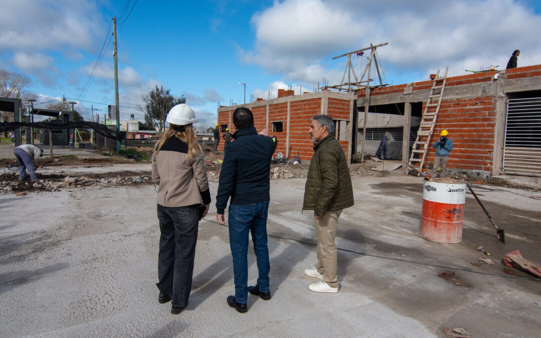 Avance del 70% en la construcción del Centro de Atención Primaria de la Salud en San Jorge