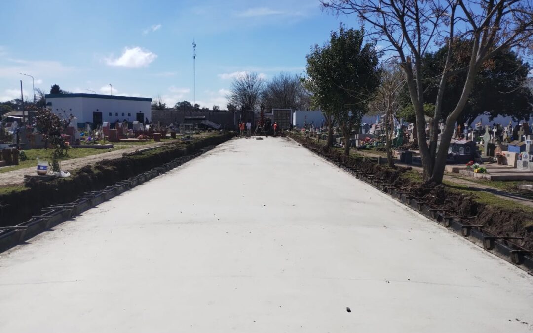 Continúan las obras en el Cementerio Municipal