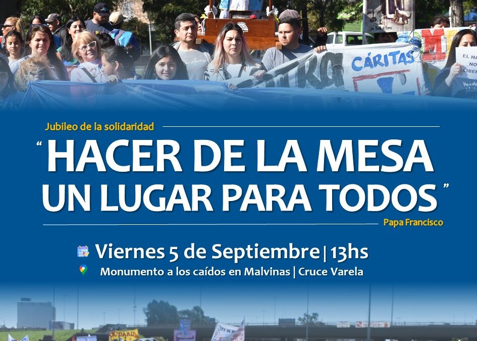 Cáritas Quilmes invita al Jubileo de la Solidaridad en Varela